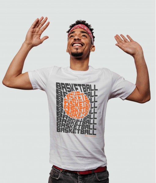 Мъжка тениска с щампа Спортни Илюстрации Basketball - TShirtArtShop.com